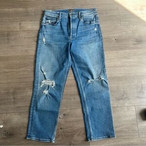 MOTHER Denim The Tomcat - high rise distressed jeans size 31